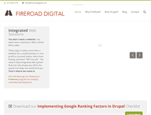 Tablet Screenshot of fireroaddigital.com